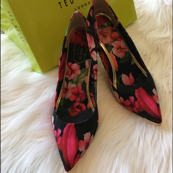 Ted Baker BNWOB High Heels tropical colors - Picture 2 of 3